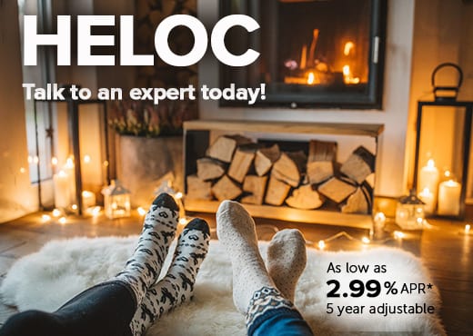 HELOCs as low as 2.99% 5 year adjustable