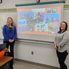 Here is a photo of a team members at the Thunder Bay JR Career Day Event. 