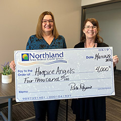 Northland Donates $4000 to Hospice Angels Foundation