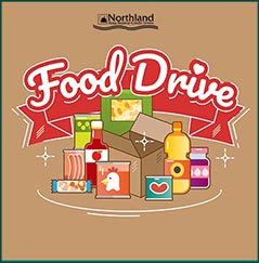 Northland is collecting non-perishable food items through the month of November to benefit local food banks.